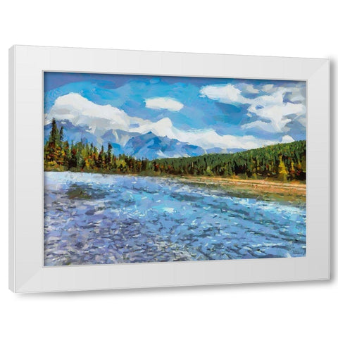 Great National Parks XXXIV White Modern Wood Framed Art Print by Medeiros, Celito