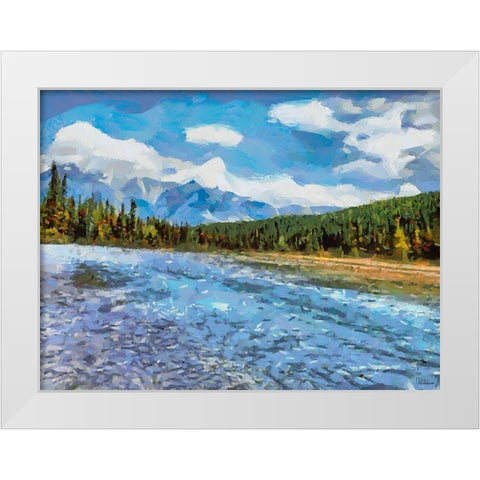 Great National Parks XXXIV White Modern Wood Framed Art Print by Medeiros, Celito