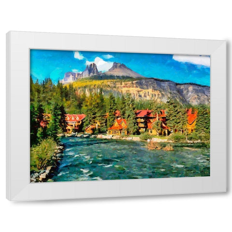 Great National Parks XXXV White Modern Wood Framed Art Print by Medeiros, Celito