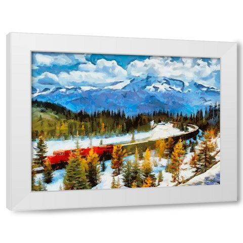 Great National Parks XXXVIII White Modern Wood Framed Art Print by Medeiros, Celito