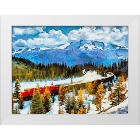 Great National Parks XXXVIII White Modern Wood Framed Art Print by Medeiros, Celito