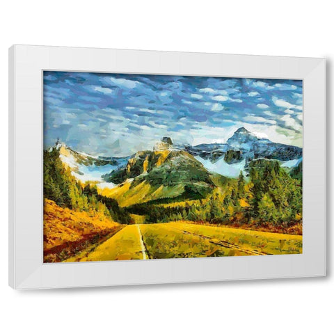 Great National Parks XXXIX White Modern Wood Framed Art Print by Medeiros, Celito
