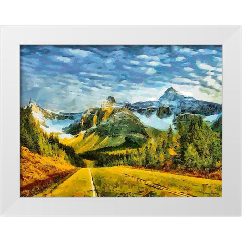 Great National Parks XXXIX White Modern Wood Framed Art Print by Medeiros, Celito