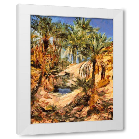 Arabic Landscape X White Modern Wood Framed Art Print by Medeiros, Celito