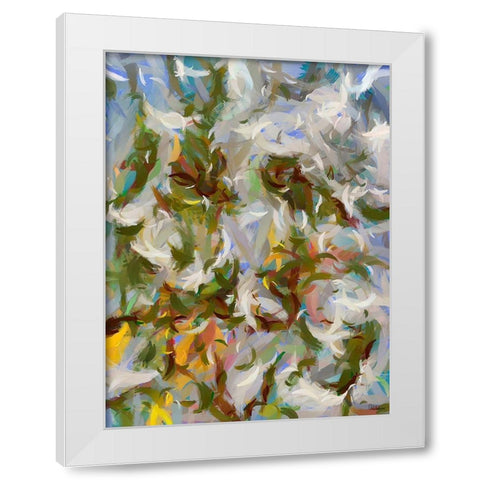 Abstract IV White Modern Wood Framed Art Print by Medeiros, Celito
