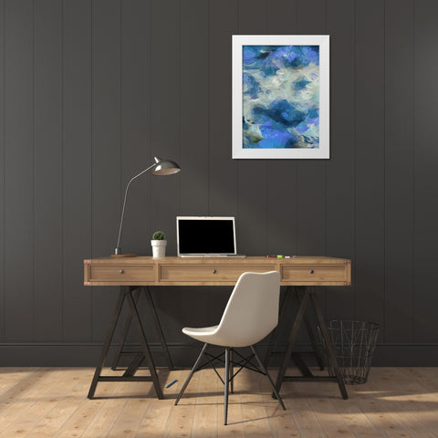 Abstract VI White Modern Wood Framed Art Print by Medeiros, Celito