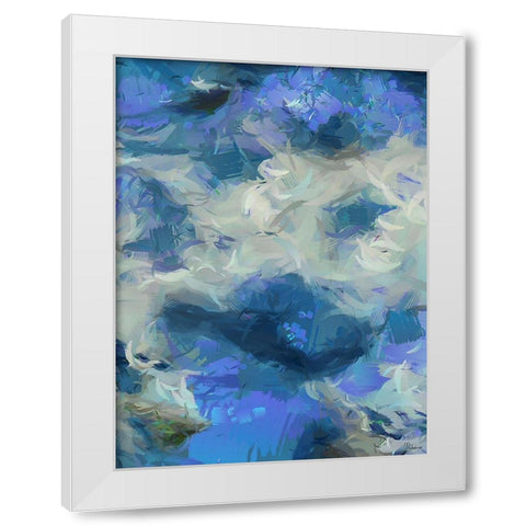 Abstract VI White Modern Wood Framed Art Print by Medeiros, Celito