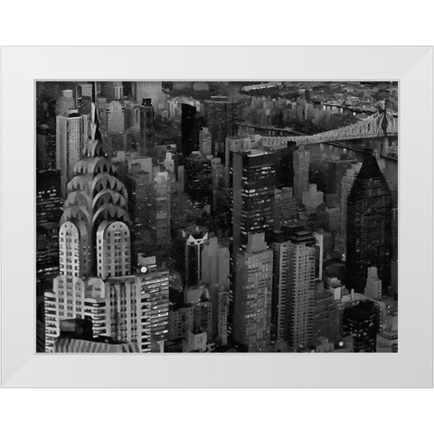 My lovely New York IX White Modern Wood Framed Art Print by Medeiros, Celito