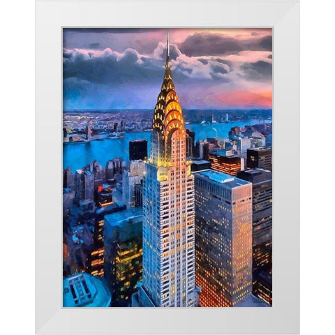My lovely New York X White Modern Wood Framed Art Print by Medeiros, Celito