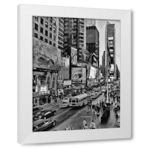 My lovely New York XI White Modern Wood Framed Art Print by Medeiros, Celito