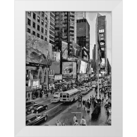 My lovely New York XI White Modern Wood Framed Art Print by Medeiros, Celito