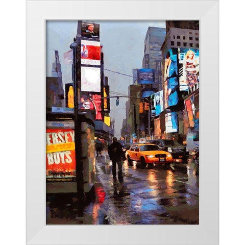 My lovely New York XII White Modern Wood Framed Art Print by Medeiros, Celito