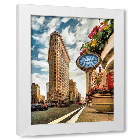 My lovely New York XVI White Modern Wood Framed Art Print by Medeiros, Celito