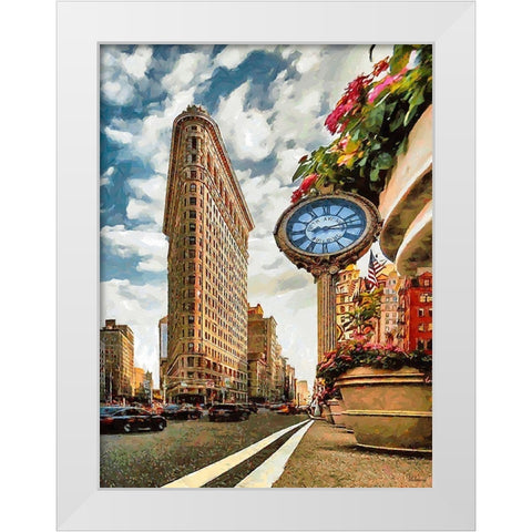 My lovely New York XVI White Modern Wood Framed Art Print by Medeiros, Celito