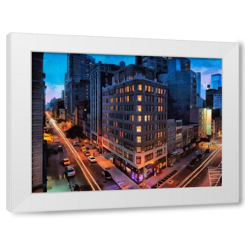 My lovely New York XVII White Modern Wood Framed Art Print by Medeiros, Celito