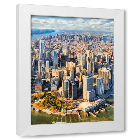 My lovely New York XIX White Modern Wood Framed Art Print by Medeiros, Celito