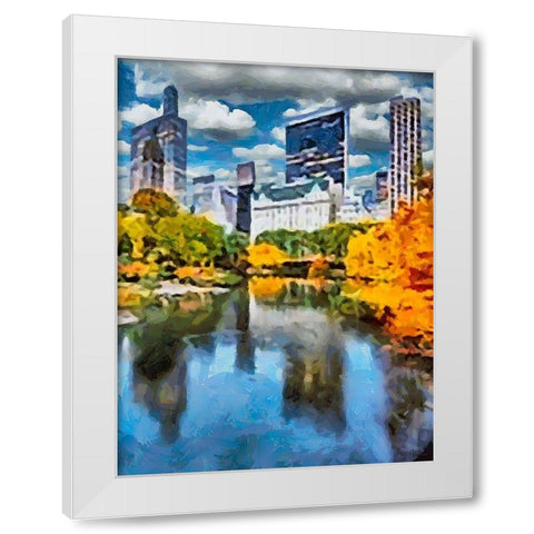 My lovely New York XXII White Modern Wood Framed Art Print by Medeiros, Celito