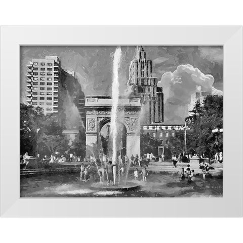My lovely New York XXIV White Modern Wood Framed Art Print by Medeiros, Celito