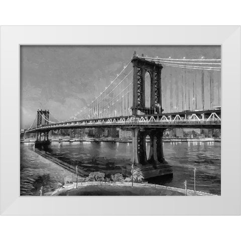 My lovely New York XXVII White Modern Wood Framed Art Print by Medeiros, Celito