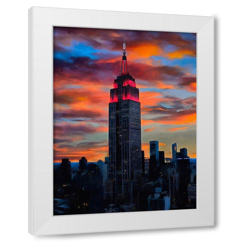 My lovely New York XXXI White Modern Wood Framed Art Print by Medeiros, Celito