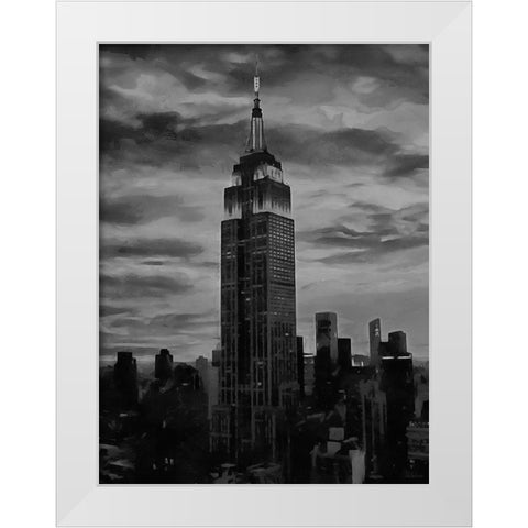 My lovely New York XXXI White Modern Wood Framed Art Print by Medeiros, Celito
