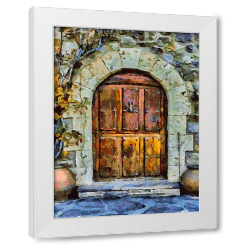 Door Collection V White Modern Wood Framed Art Print by Medeiros, Celito