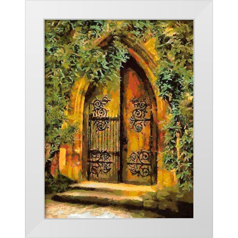 Door Collection VII White Modern Wood Framed Art Print by Medeiros, Celito