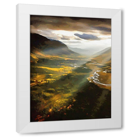 Beautiful Sunrise - Diptych A White Modern Wood Framed Art Print by Medeiros, Celito
