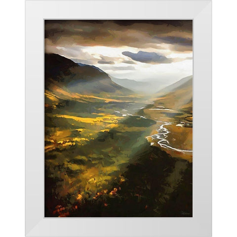 Beautiful Sunrise - Diptych A White Modern Wood Framed Art Print by Medeiros, Celito