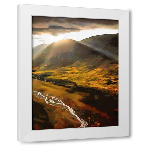 Beautiful Sunrise - Diptych B White Modern Wood Framed Art Print by Medeiros, Celito