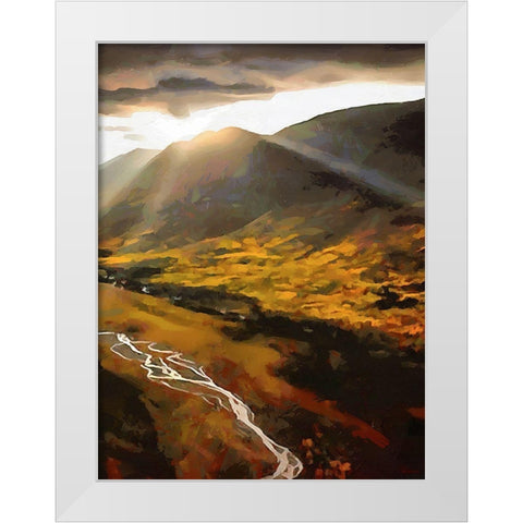 Beautiful Sunrise - Diptych B White Modern Wood Framed Art Print by Medeiros, Celito