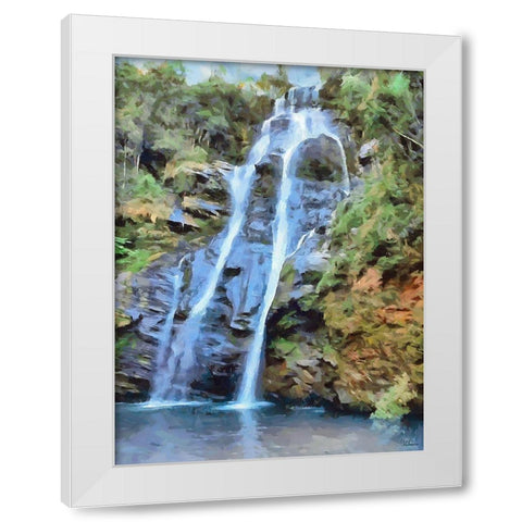 Watterfall White Modern Wood Framed Art Print by Medeiros, Celito