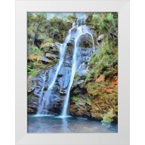Watterfall White Modern Wood Framed Art Print by Medeiros, Celito