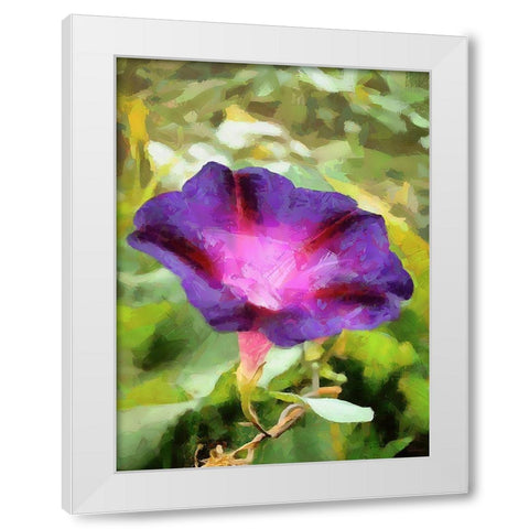 Spring Floral Variations XI White Modern Wood Framed Art Print by Medeiros, Celito