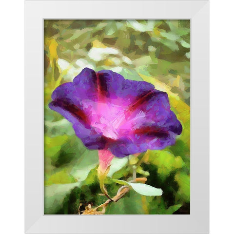 Spring Floral Variations XI White Modern Wood Framed Art Print by Medeiros, Celito