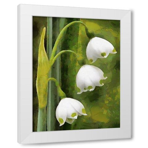 Spring Floral Variations XXXVII White Modern Wood Framed Art Print by Medeiros, Celito