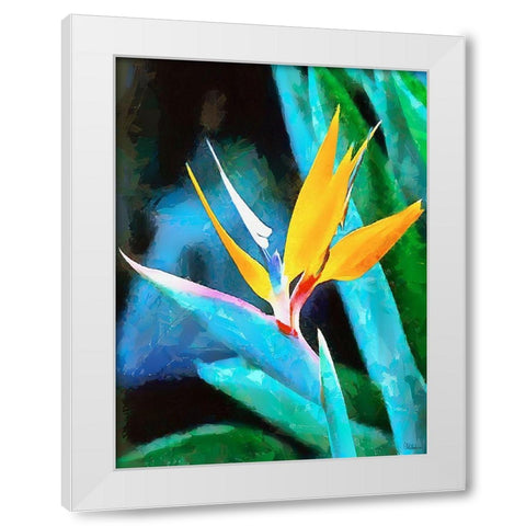 Spring Floral Variations XLIV White Modern Wood Framed Art Print by Medeiros, Celito