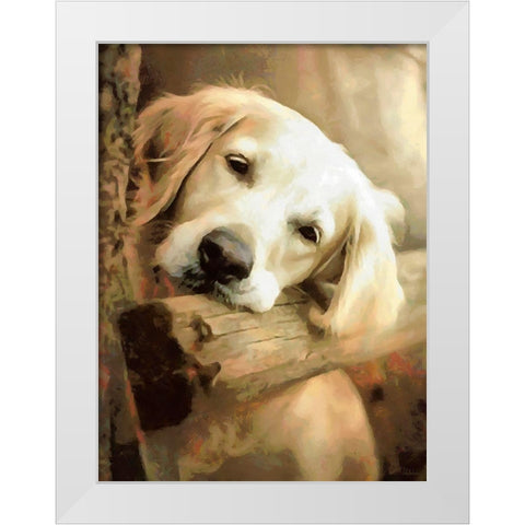 Time for Relax II White Modern Wood Framed Art Print by Medeiros, Celito