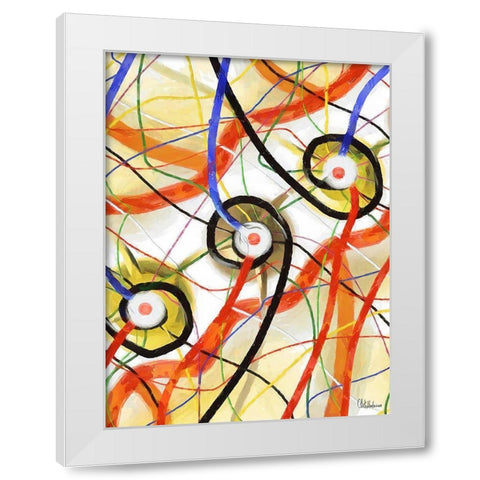 Mood of Abstraction II White Modern Wood Framed Art Print by Medeiros, Celito