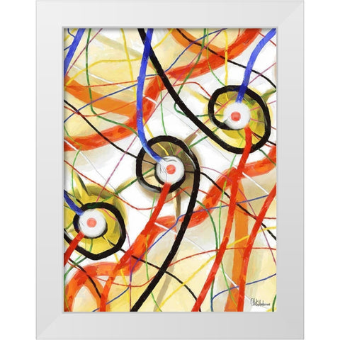 Mood of Abstraction II White Modern Wood Framed Art Print by Medeiros, Celito