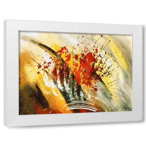 Mood of Abstraction III White Modern Wood Framed Art Print by Medeiros, Celito