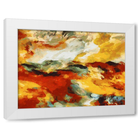 Mood of Abstraction XXV White Modern Wood Framed Art Print by Medeiros, Celito