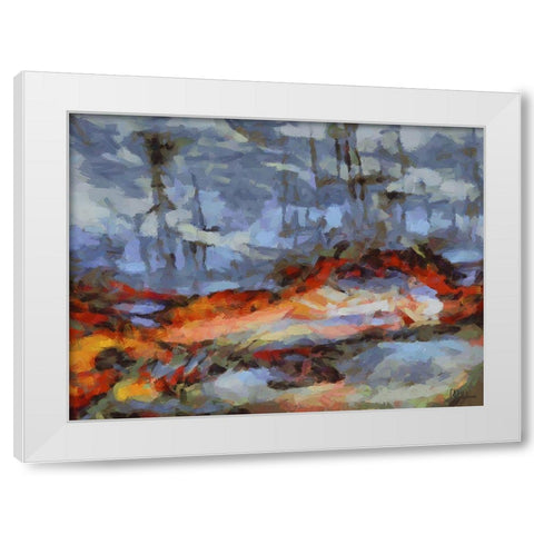 Mood of Abstraction VIII White Modern Wood Framed Art Print by Medeiros, Celito