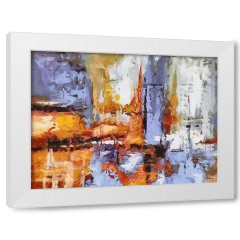 Mood of Abstraction X White Modern Wood Framed Art Print by Medeiros, Celito