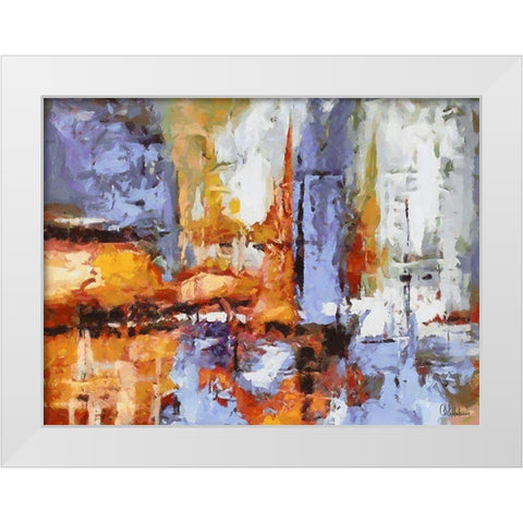 Mood of Abstraction X White Modern Wood Framed Art Print by Medeiros, Celito