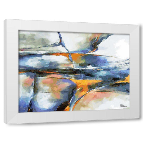 Mood of Abstraction XII  White Modern Wood Framed Art Print by Medeiros, Celito
