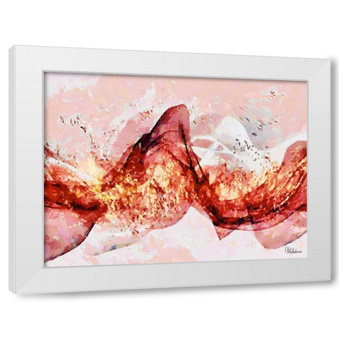 Mood of Abstraction XIV  White Modern Wood Framed Art Print by Medeiros, Celito
