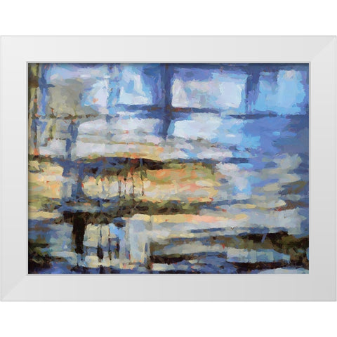 Mood of Abstraction XX  White Modern Wood Framed Art Print by Medeiros, Celito