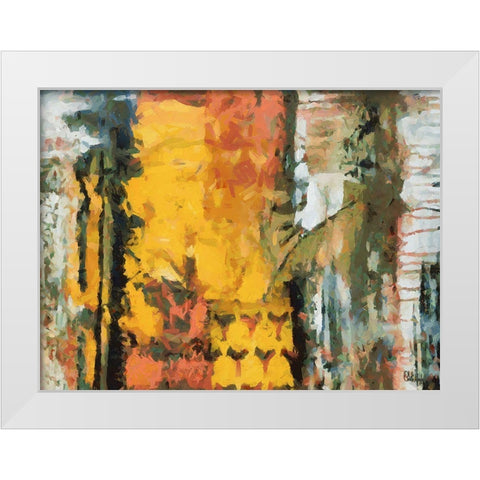 Mood of Abstraction XXIII White Modern Wood Framed Art Print by Medeiros, Celito