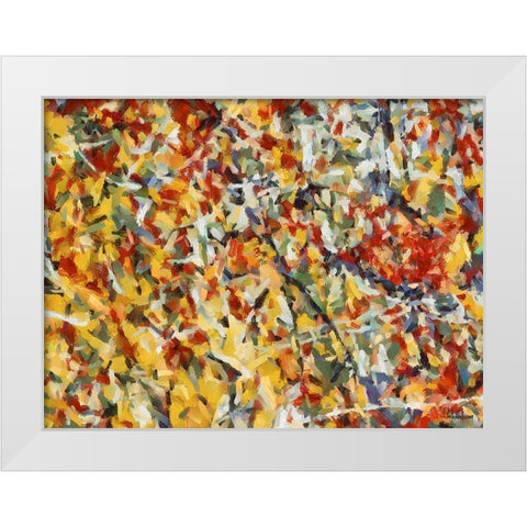 Mood of Abstraction XXIV White Modern Wood Framed Art Print by Medeiros, Celito